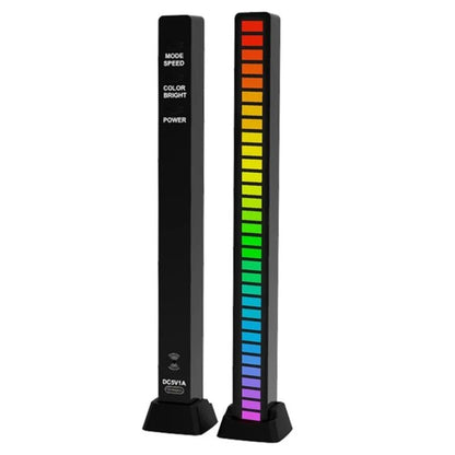 Car LED Smart Rhythmic Jump Atmosphere Lamp Music Induction Decorative RGB Music Light Bar Atmosphere Light Music Light